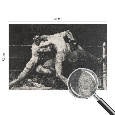 3D fototapet Boksernes duel