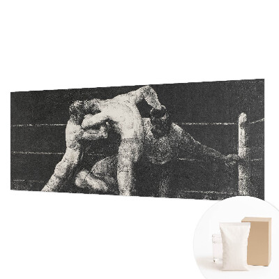 3D fototapet med motiv af boksernes duel