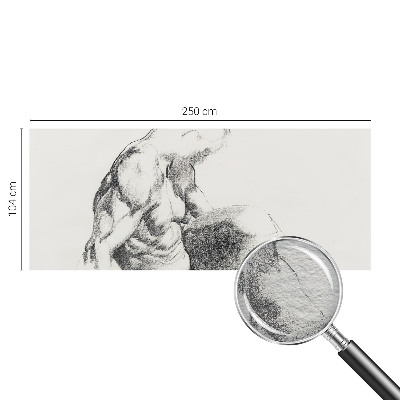 Fototapet Mandlig skitse