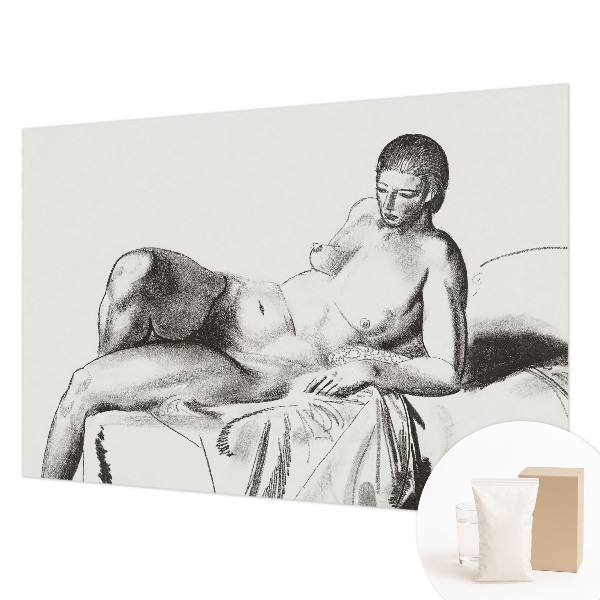 Foto tapet med kunstnerisk motiv af nøgen figur
