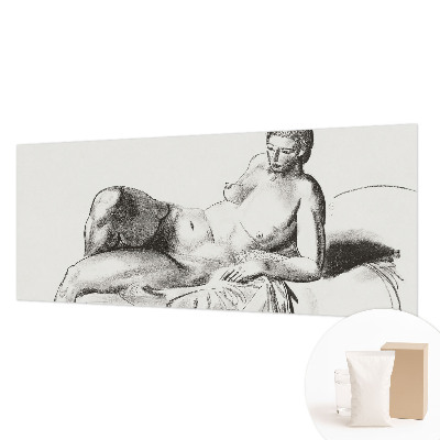 Foto tapet med kunstnerisk motiv af nøgen figur