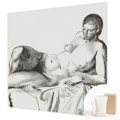 Foto tapet med kunstnerisk motiv af nøgen figur