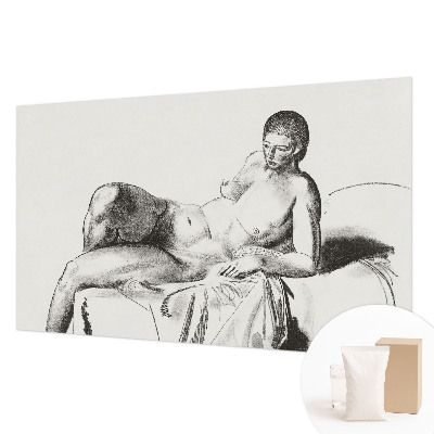Foto tapet med kunstnerisk motiv af nøgen figur