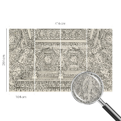Non-woven fototapet med klassisk ornament