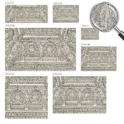 Non-woven fototapet med klassisk ornament