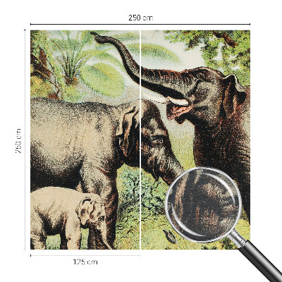 Fotostat Familie elefanter