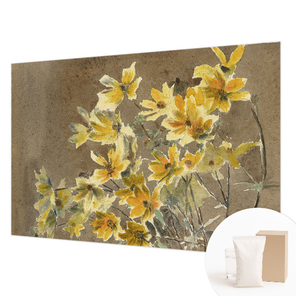 Tapet væg Solrig buket