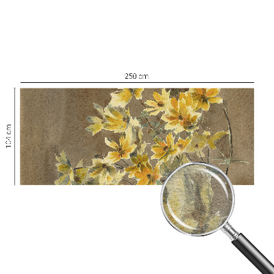 Tapet væg Solrig buket