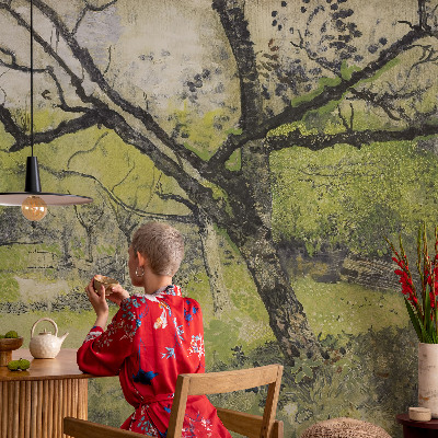 Fototapet børneværelse med motiv af Forårsparken til børneværelset