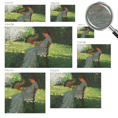 Fotovæg stue Sommerharmoni