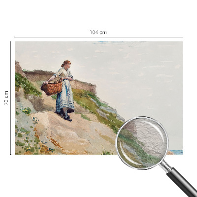 Fotovæg soveværelse Kvindeligt landskab