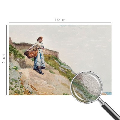 Fotovæg soveværelse Kvindeligt landskab