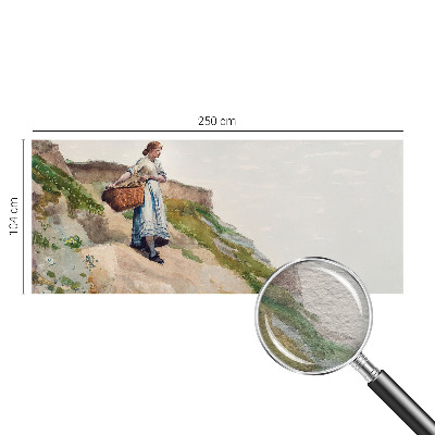 Fotovæg soveværelse Kvindeligt landskab