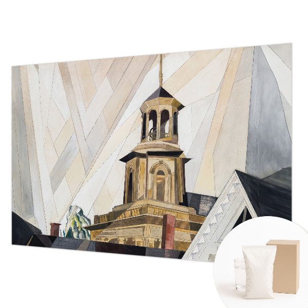 Modern fototapet med et arkitektonisk tårnmotiv