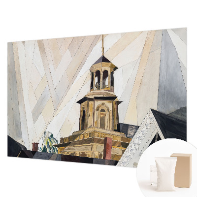 Modern fototapet med et arkitektonisk tårnmotiv
