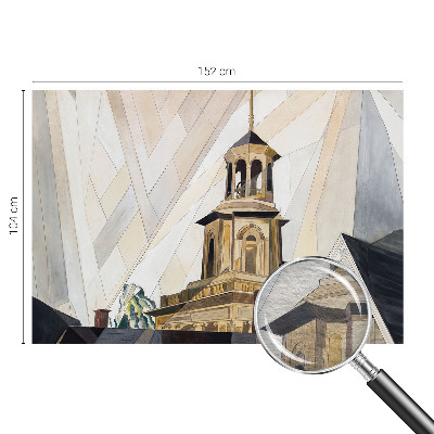 Modern fototapet med et arkitektonisk tårnmotiv