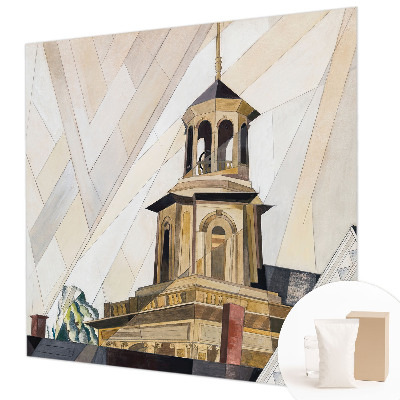 Modern fototapet med et arkitektonisk tårnmotiv