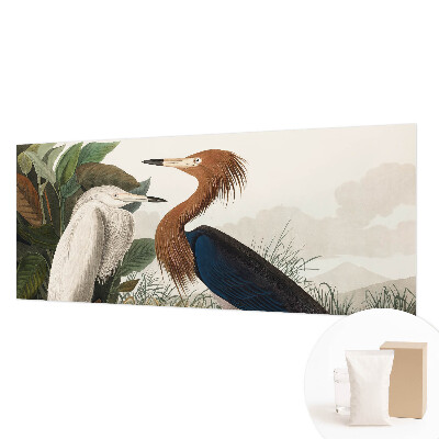 Fototapet med motiv af fugle blandt planter