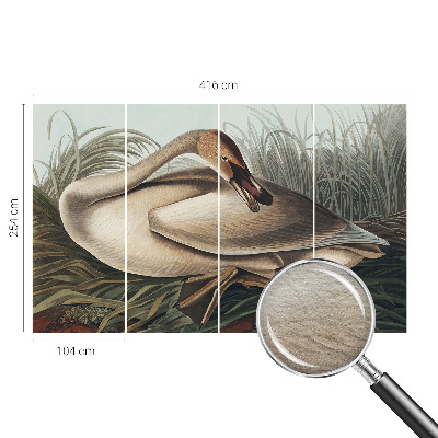 Vlies fototapet med motiv af en naturlig fugl