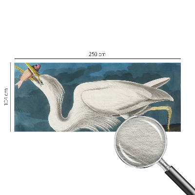 Tapet væg Fugl med fisk