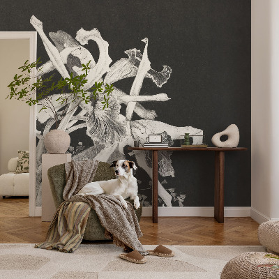 Fotovæg orkideillustration