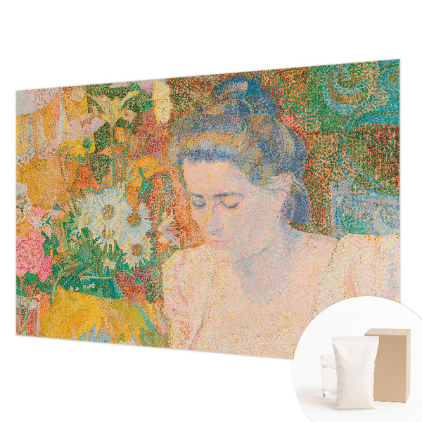 Væg tapet Blomsterportræt