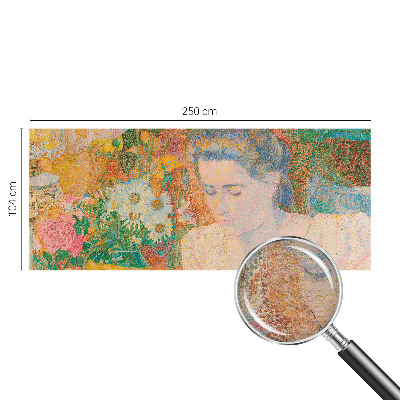 Væg tapet Blomsterportræt