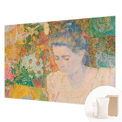 Væg tapet Blomsterportræt