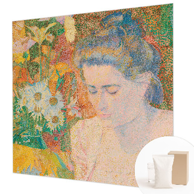 Væg tapet Blomsterportræt