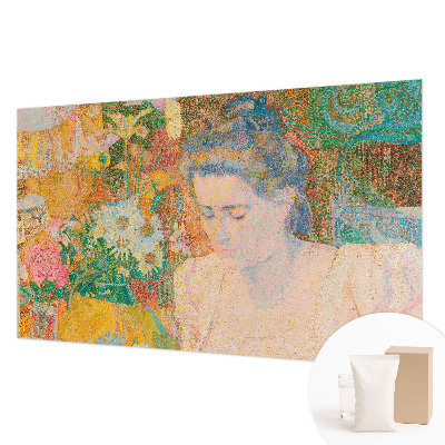 Væg tapet Blomsterportræt