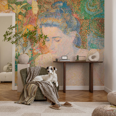 Væg tapet Blomsterportræt