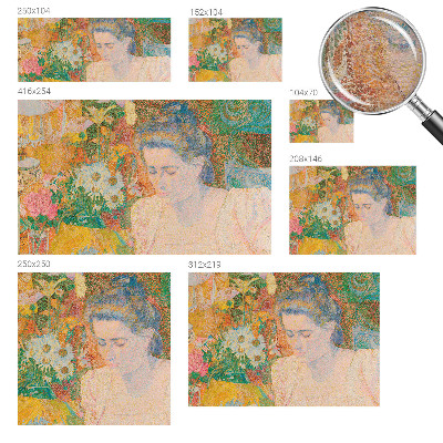 Væg tapet Blomsterportræt