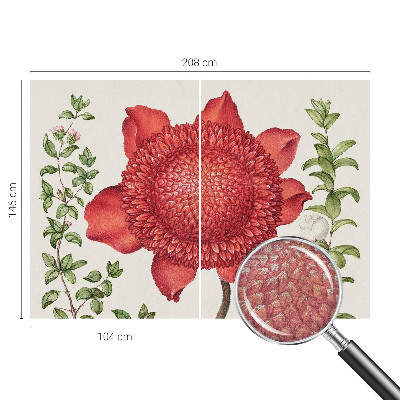 Fototapet børneværelse med blomsteragtigt motiv