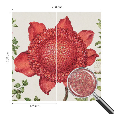 Fototapet børneværelse med blomsteragtigt motiv