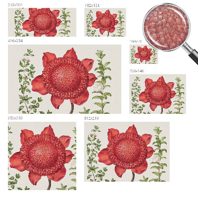 Fototapet børneværelse med blomsteragtigt motiv