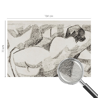 Tapet væg En løgnagtig figur