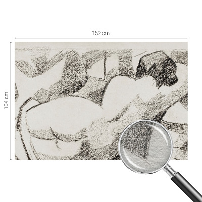 Tapet væg En løgnagtig figur