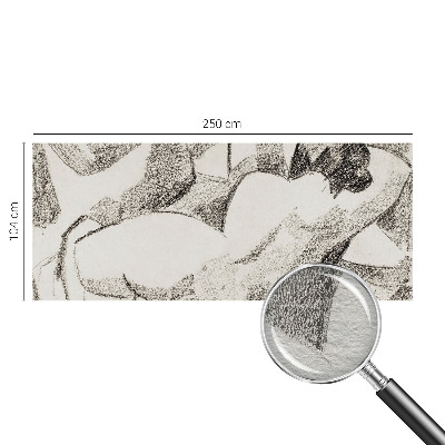 Tapet væg En løgnagtig figur