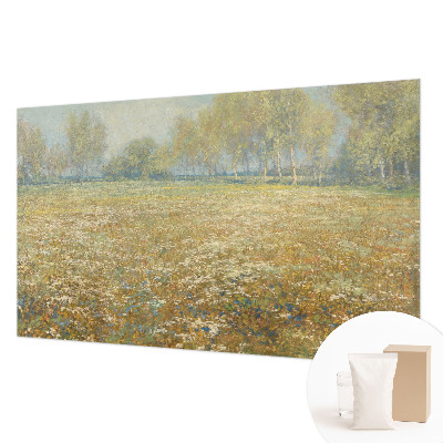 Fototapet til børn med motiv af et blomstrende felt