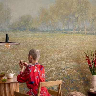 Fototapet til børn Blomstrende felt