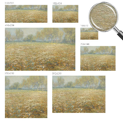 Fototapet til børn Blomstrende felt