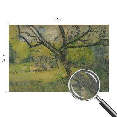 Fotovæg soveværelse Grønt landskab