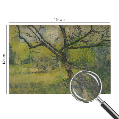 Fotovæg soveværelse Grønt landskab