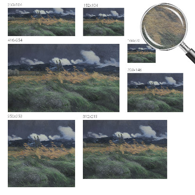 Modern fototapet Blæst græs