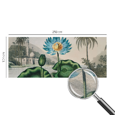 3D fototapet med et eksotisk landskab