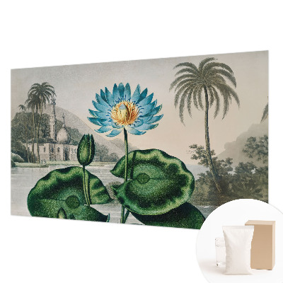 3D fototapet med et eksotisk landskab