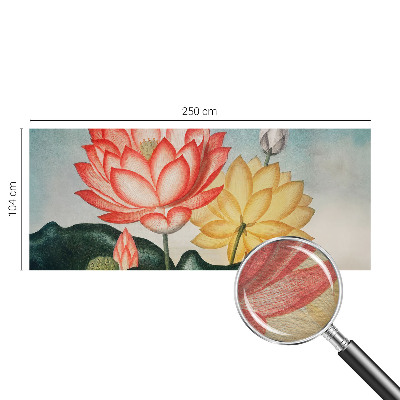 Fototapet med motiv af lotusblomster
