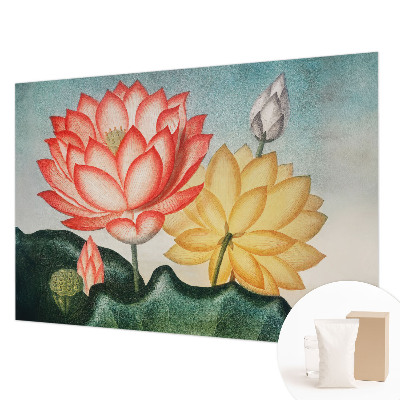 Fototapet med motiv af lotusblomster