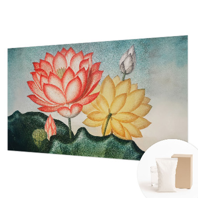 Fototapet med motiv af lotusblomster