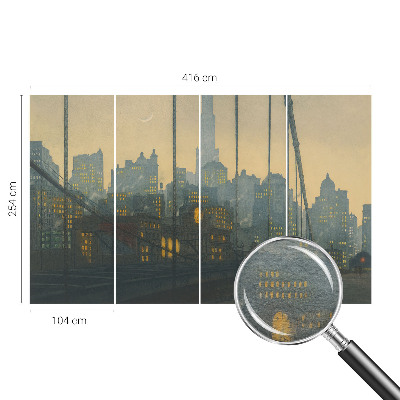 Fototapet til børn Aftenpanorama